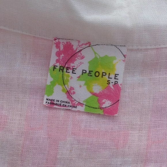 Free People Linen Blouse - Picture 6 of 7